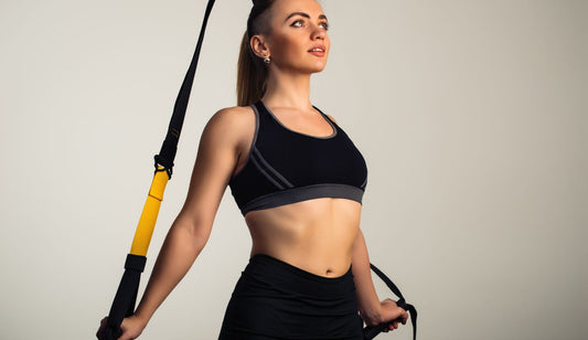 Female Exercising for Fitness and Muscle Recovery with Fish Oil