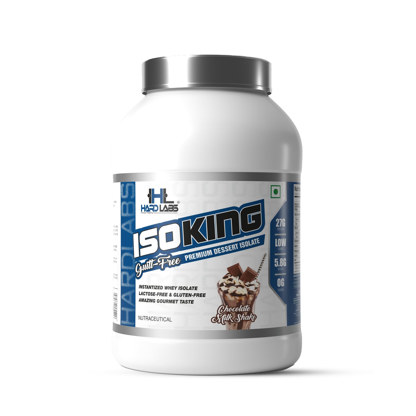 IsoKing Isolate Protein Chocolate Front Packaging 2kg