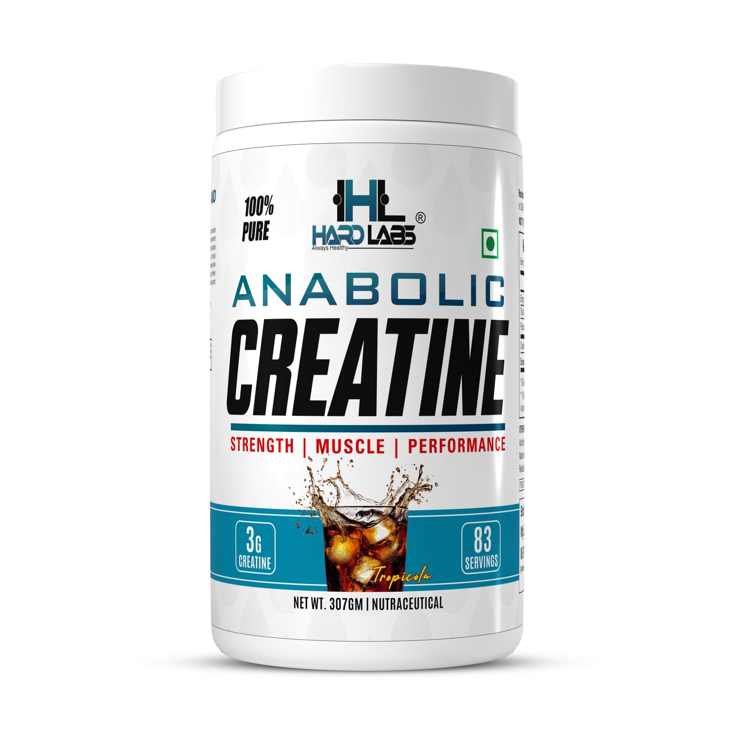 Anabolic Creatine Monohydrate – Cola Flavor Main front Image