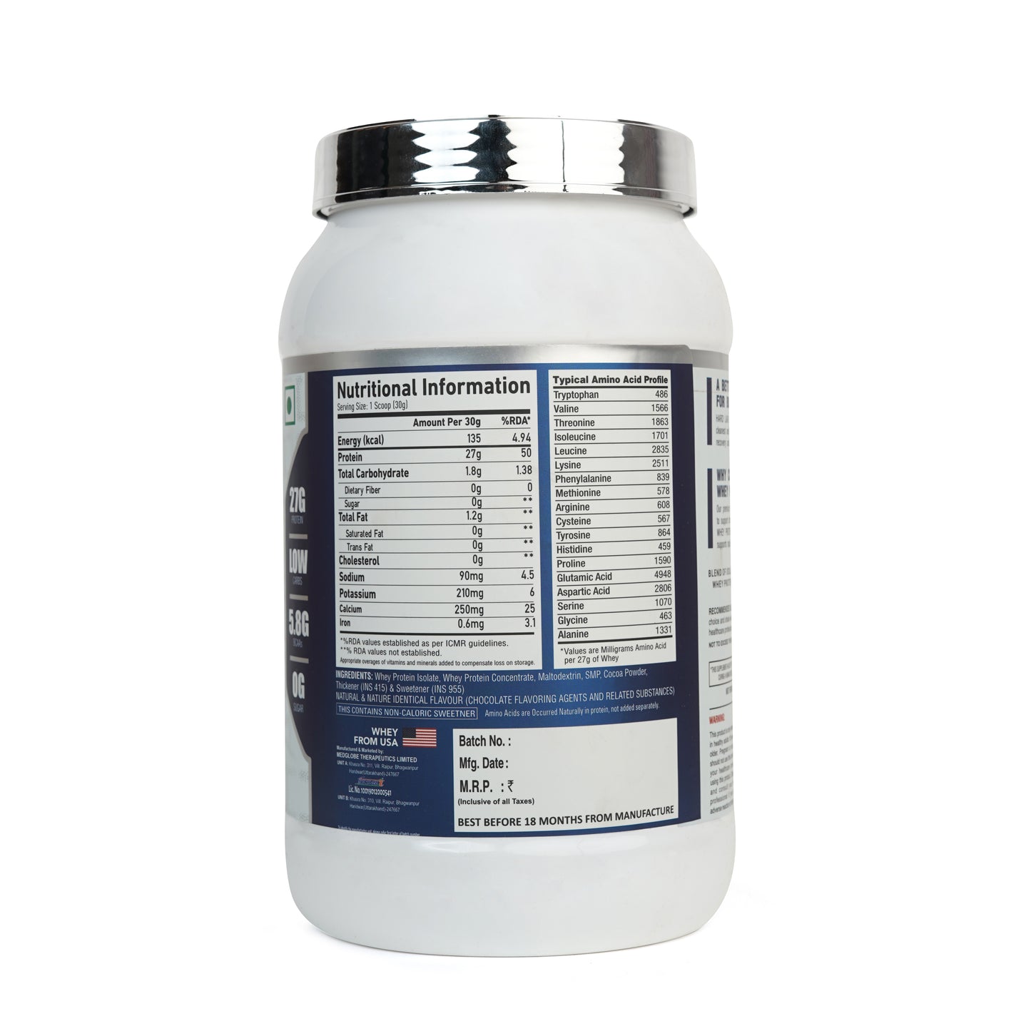 IsoKing Isolate Protein Right side Packaging