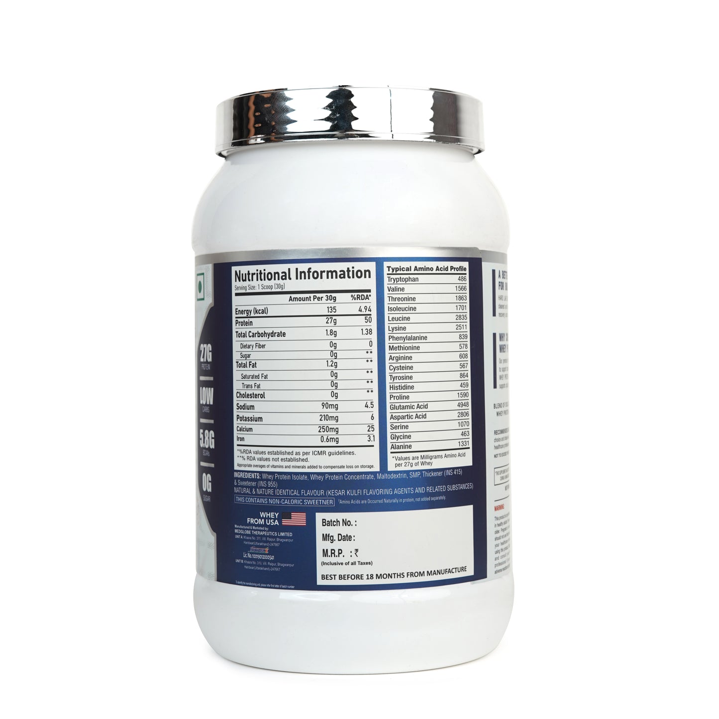 IsoKing Isolate Protein Right side Packaging