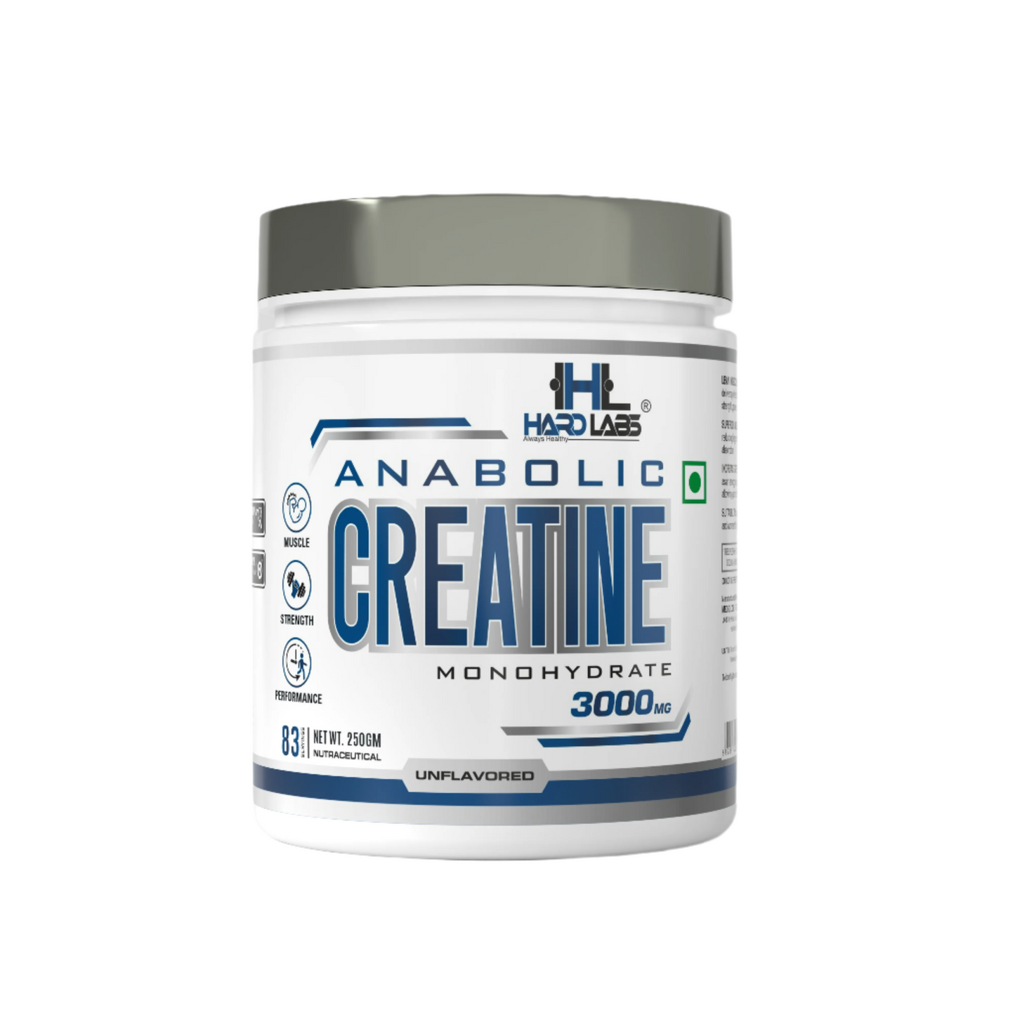 Hardlabs creatine monohydrate front image