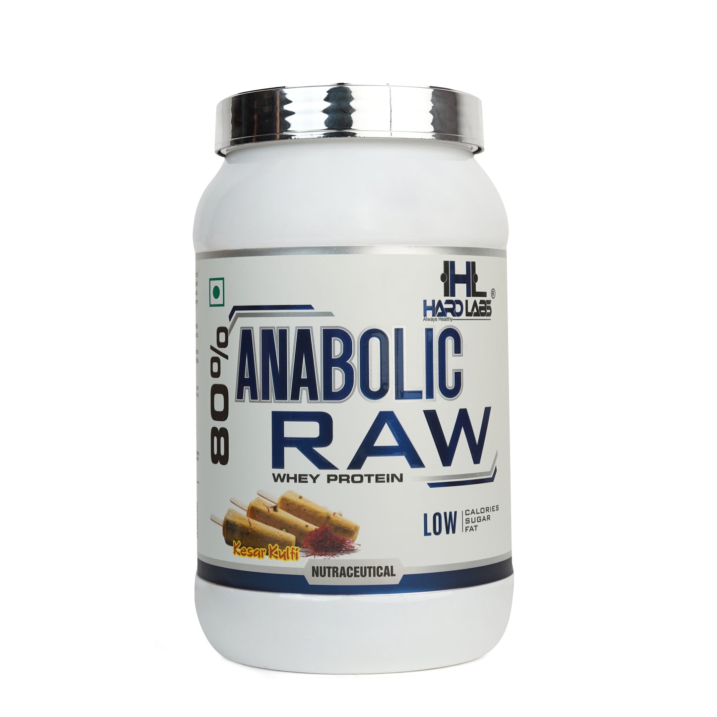 Anabolic Raw Whey Protein Front View Kesar Kulfi / 1 Kg