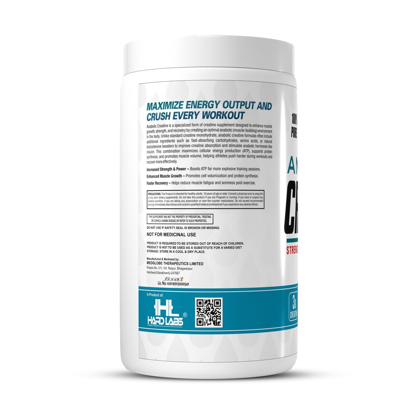 Anabolic Creatine Monohydrate – Mango Flavor left side Image