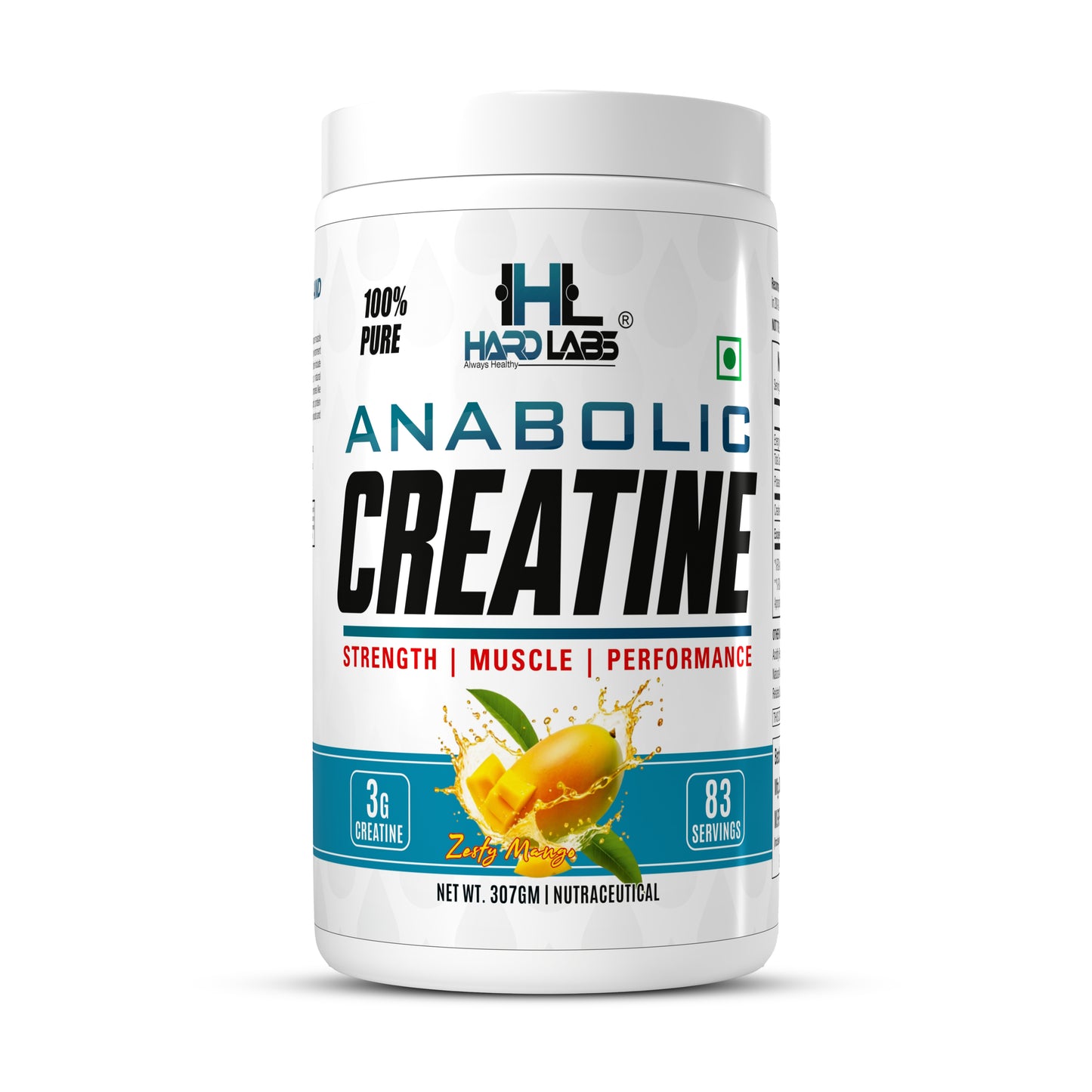 Anabolic Creatine Monohydrate – Mango Flavor Main front Image