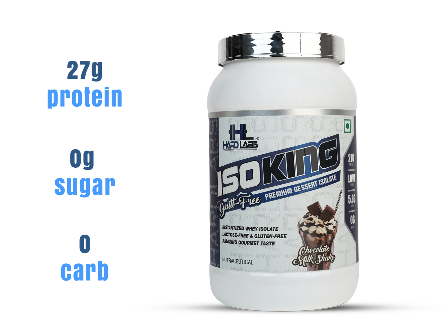 Hardlabs IsoKing Whey Protein with 27g Protein