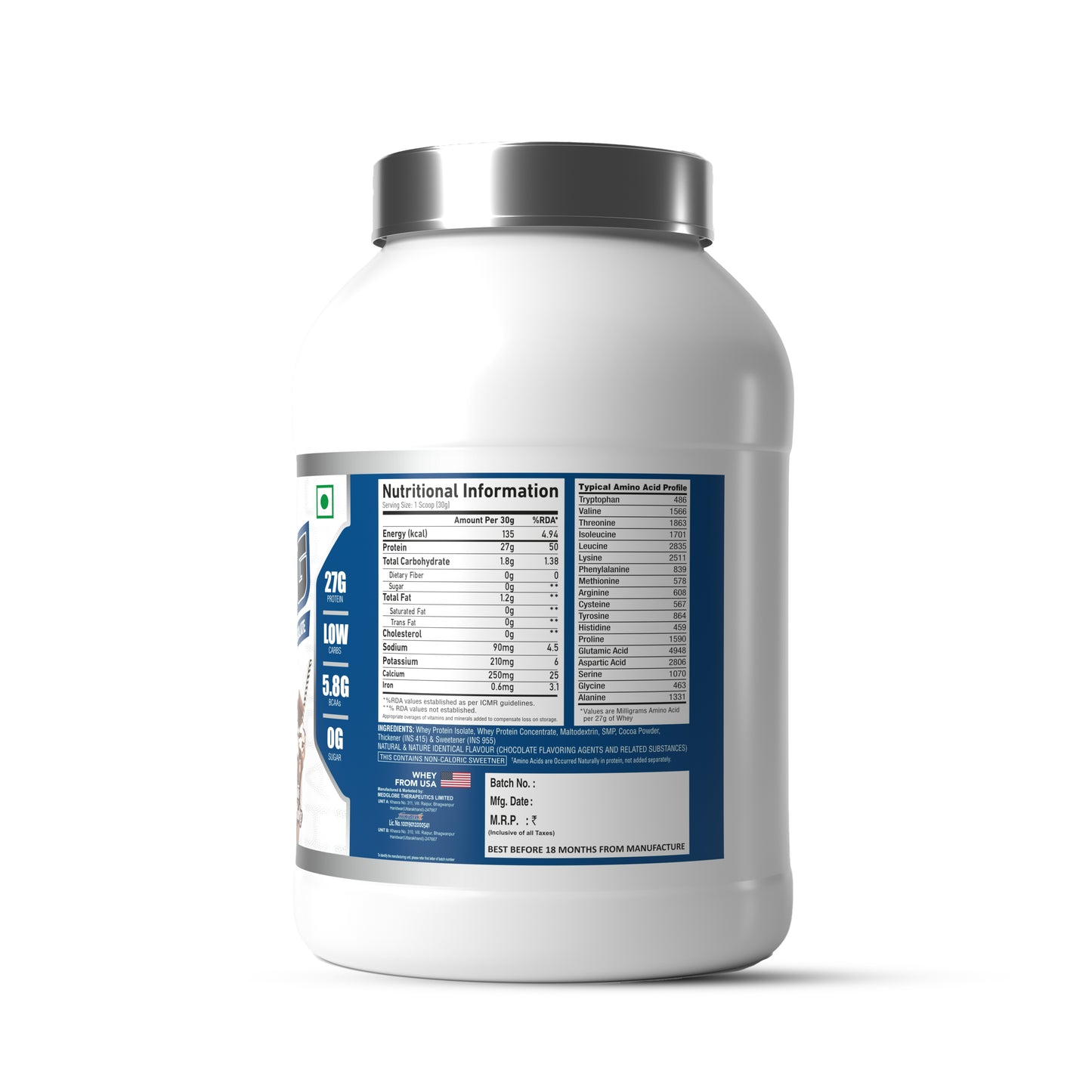 IsoKing Isolate Protein Right side Packaging