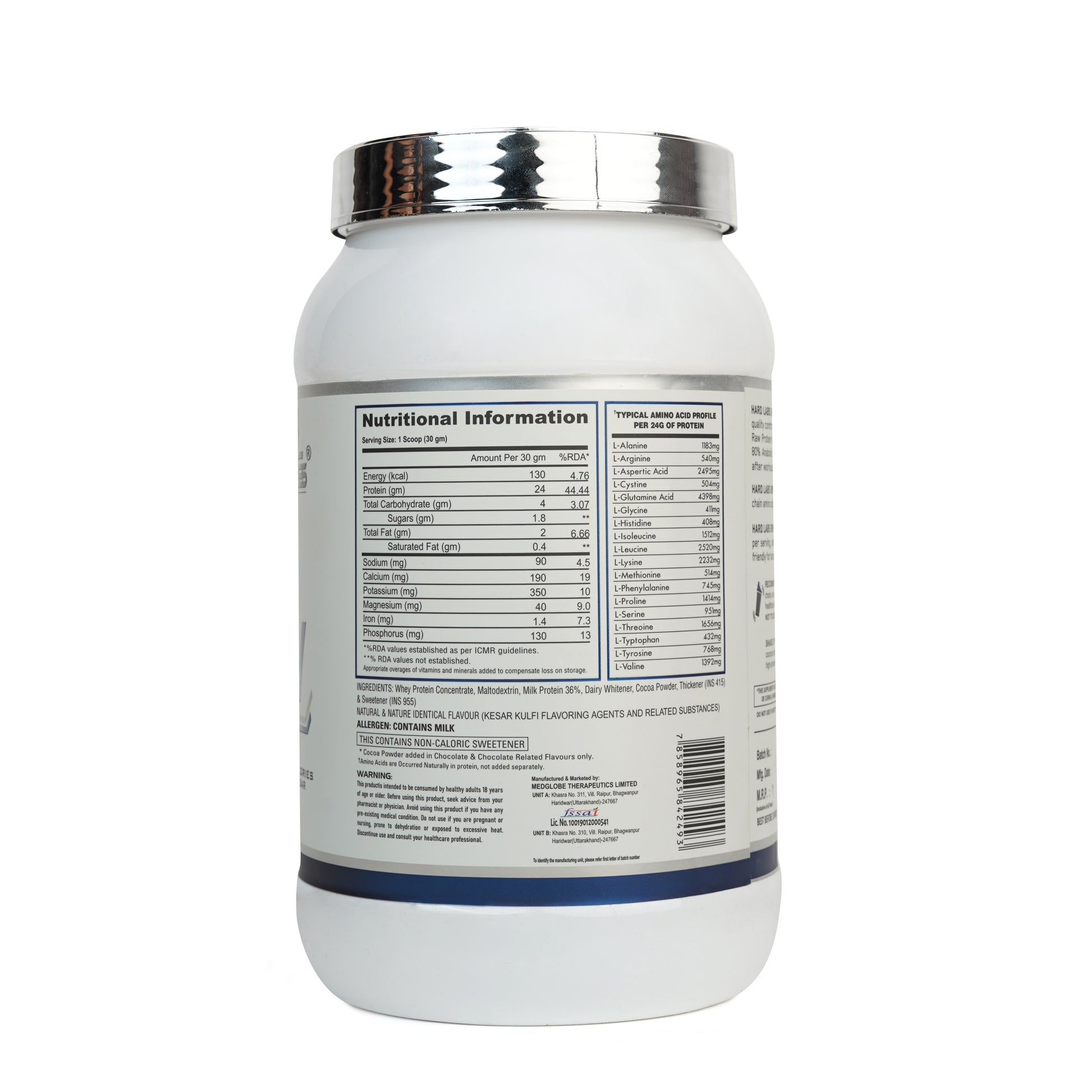 Anabolic Raw Whey Protein Right side view
