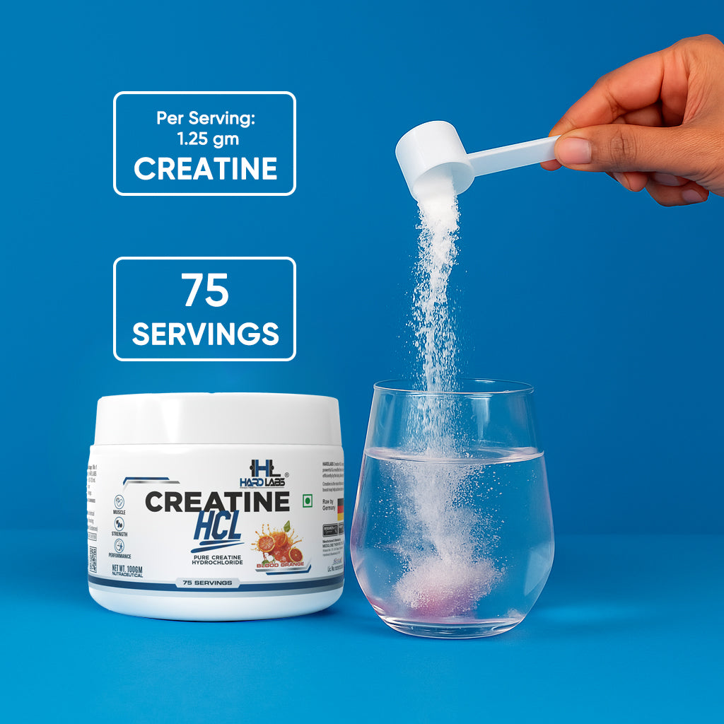 Creatine hcl creative image using in water