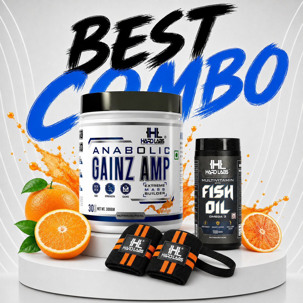 Gainz Amp And Fish Oil And Wrist band free