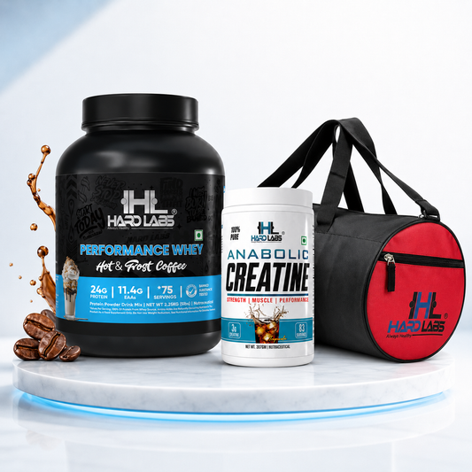 Performance WHYE AND  ANABOLIC CREATINE MONOHYDRATE With Free GYM BAG