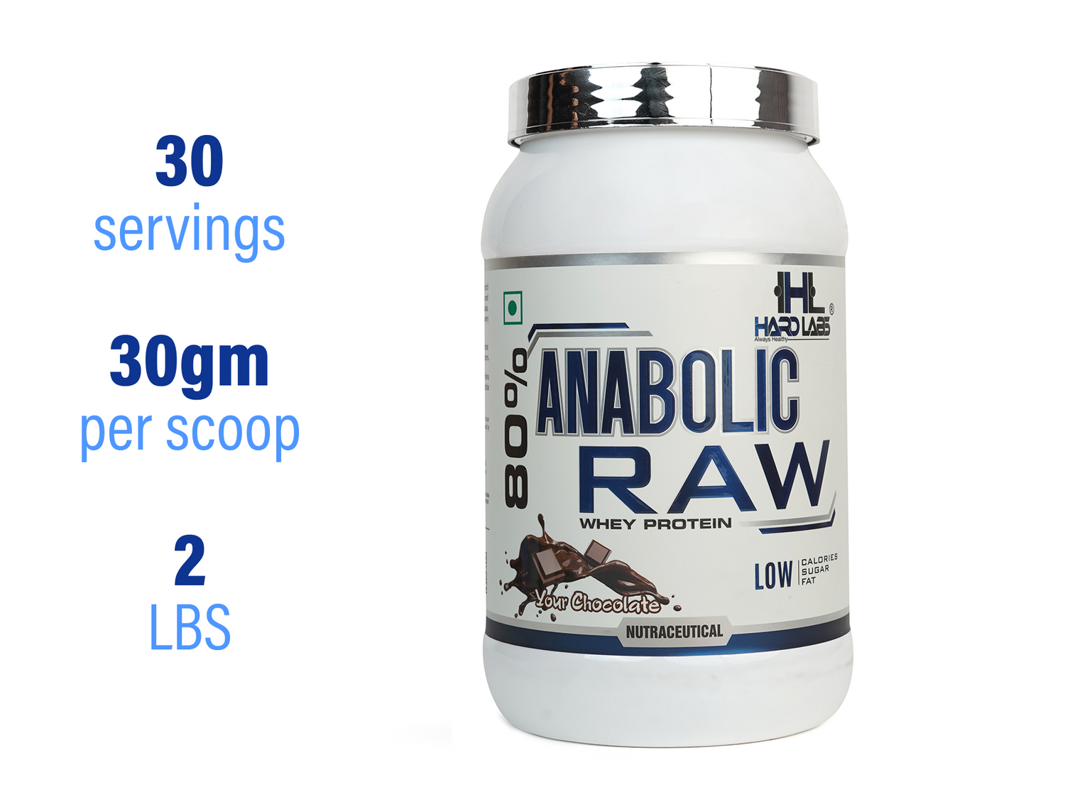 Anabolic Raw Whey Protein Front View Basic Information