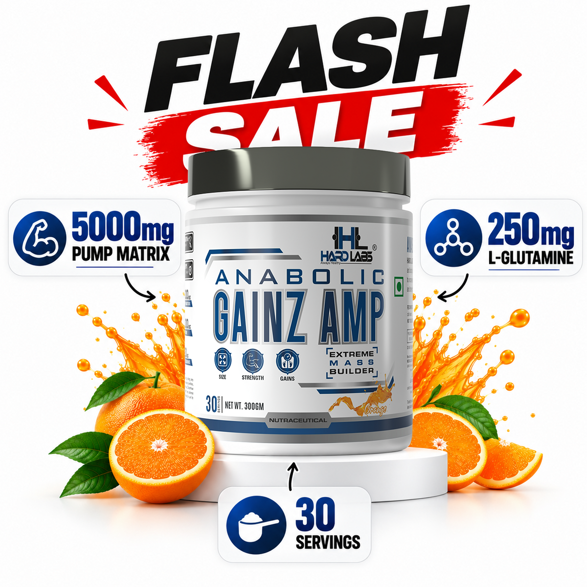 ANABOLIC GAINZ AMP - EXTREME MUSCLE BUILD