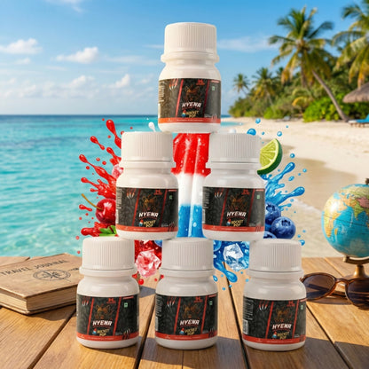 Hardlabs Traveling Combo Pack – 6 Hyena Pre-Workout Sachets + 6 Performance Whey Sample Packs with FREE 1 Gym Sando